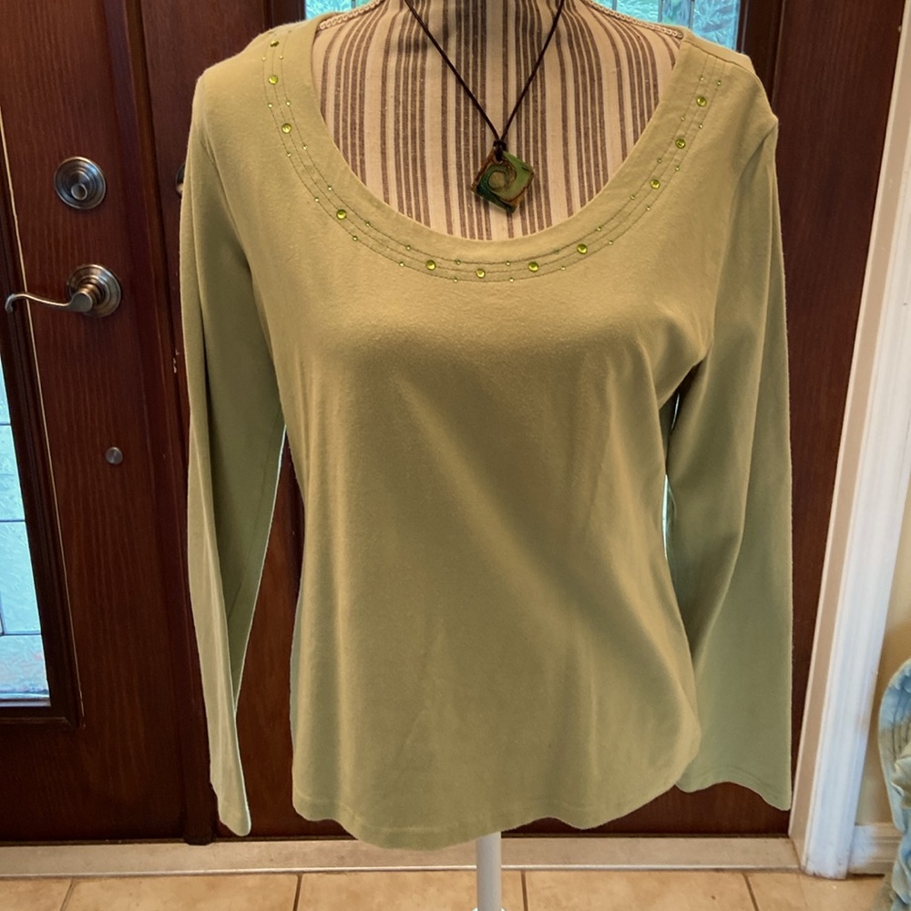 Fashion Bug Soft Mint Green Top size Lg